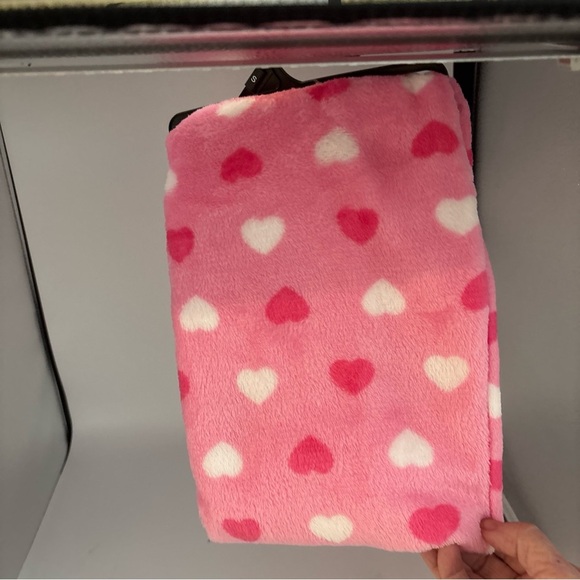 SLEEP PANT SMALL HEART DESIGN WAIST 29”-31” INSEAM 31”   SOFT COZY  PINK WHITE - Picture 2 of 8